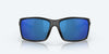 [Blue Mirror Polarized Polycarbonate Lenses, Blackout Frame]