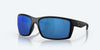 [Blue Mirror Polarized Polycarbonate Lenses, Blackout Frame]