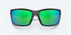 [Green Mirror Polarized Polycarbonate Lenses, Blackout Frame]