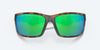 [Green Mirror Polarized Polycarbonate Lenses, Retro Tortoise Frame]