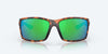 [Green Mirror Polarized Polycarbonate Lenses, Retro Tortoise Frame]