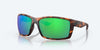 [Green Mirror Polarized Polycarbonate Lenses, Retro Tortoise Frame]