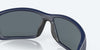 [Blue Mirror Polarized Polycarbonate Lenses, Matte Blue Frame]