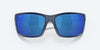 [Blue Mirror Polarized Polycarbonate Lenses, Matte Blue Frame]