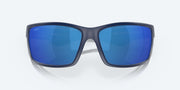 Blue Mirror Polarized Polycarbonate Lenses, Matte Blue Frame