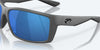 [Blue Mirror Polarized Polycarbonate Lenses, Matte Gray Frame]