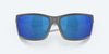 [Blue Mirror Polarized Polycarbonate Lenses, Matte Gray Frame]