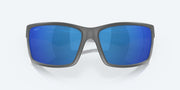 Blue Mirror Polarized Polycarbonate Lenses, Matte Gray Frame