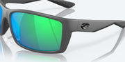 Green Mirror Polarized Polycarbonate Lenses, Matte Gray Frame