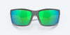 [Green Mirror Polarized Polycarbonate Lenses, Matte Gray Frame]