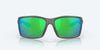 [Green Mirror Polarized Polycarbonate Lenses, Matte Gray Frame]