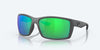 [Green Mirror Polarized Polycarbonate Lenses, Matte Gray Frame]