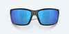 [Blue Mirror Polarized Glass Lenses, Blackout Frame]