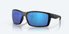 [Blue Mirror Polarized Glass Lenses, Blackout Frame]