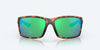 [Green Mirror Polarized Glass Lenses, Retro Tortoise Frame]