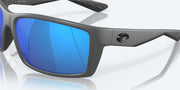 Blue Mirror Polarized Glass Lenses, Matte Gray Frame