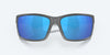 [Blue Mirror Polarized Glass Lenses, Matte Gray Frame]