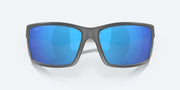 Blue Mirror Polarized Glass Lenses, Matte Gray Frame