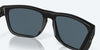 [Gray Polarized Polycarbonate Lenses, Blackout Frame]