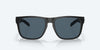 [Gray Polarized Polycarbonate Lenses, Blackout Frame]