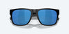 [Blue Mirror Polarized Polycarbonate Lenses, Blackout Frame]