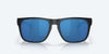 [Blue Mirror Polarized Polycarbonate Lenses, Blackout Frame]