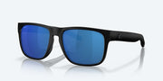 Blue Mirror Polarized Polycarbonate Lenses, Blackout Frame