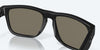 [Blue Mirror Polarized Glass Lenses, Blackout Frame]