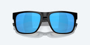 Blue Mirror Polarized Glass Lenses, Blackout Frame