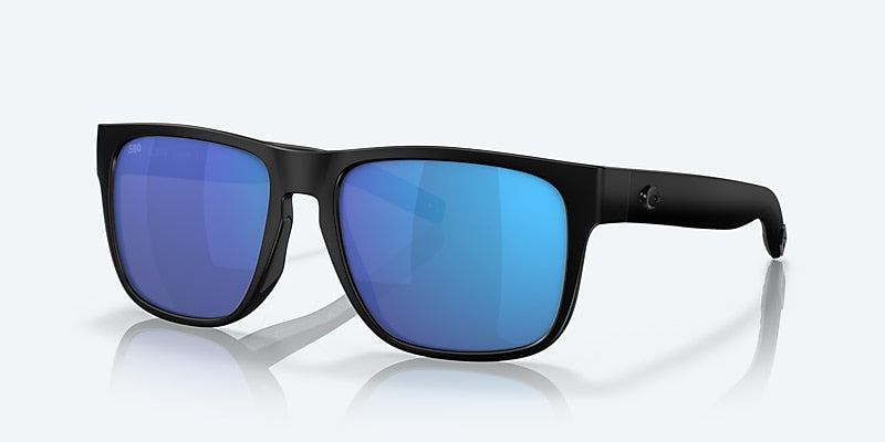 [Blue Mirror Polarized Glass Lenses, Blackout Frame]