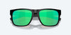 [Green Mirror Polarized Glass Lenses, Blackout Frame]