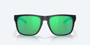 Green Mirror Polarized Glass Lenses, Blackout Frame