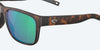 [Green Mirror Polarized Glass Lenses, Matte Tortoise Frame]