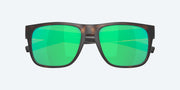 Green Mirror Polarized Glass Lenses, Matte Tortoise Frame