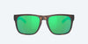 [Green Mirror Polarized Glass Lenses, Matte Tortoise Frame]