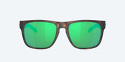 Green Mirror Polarized Glass Lenses, Matte Tortoise Frame