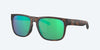 [Green Mirror Polarized Glass Lenses, Matte Tortoise Frame]