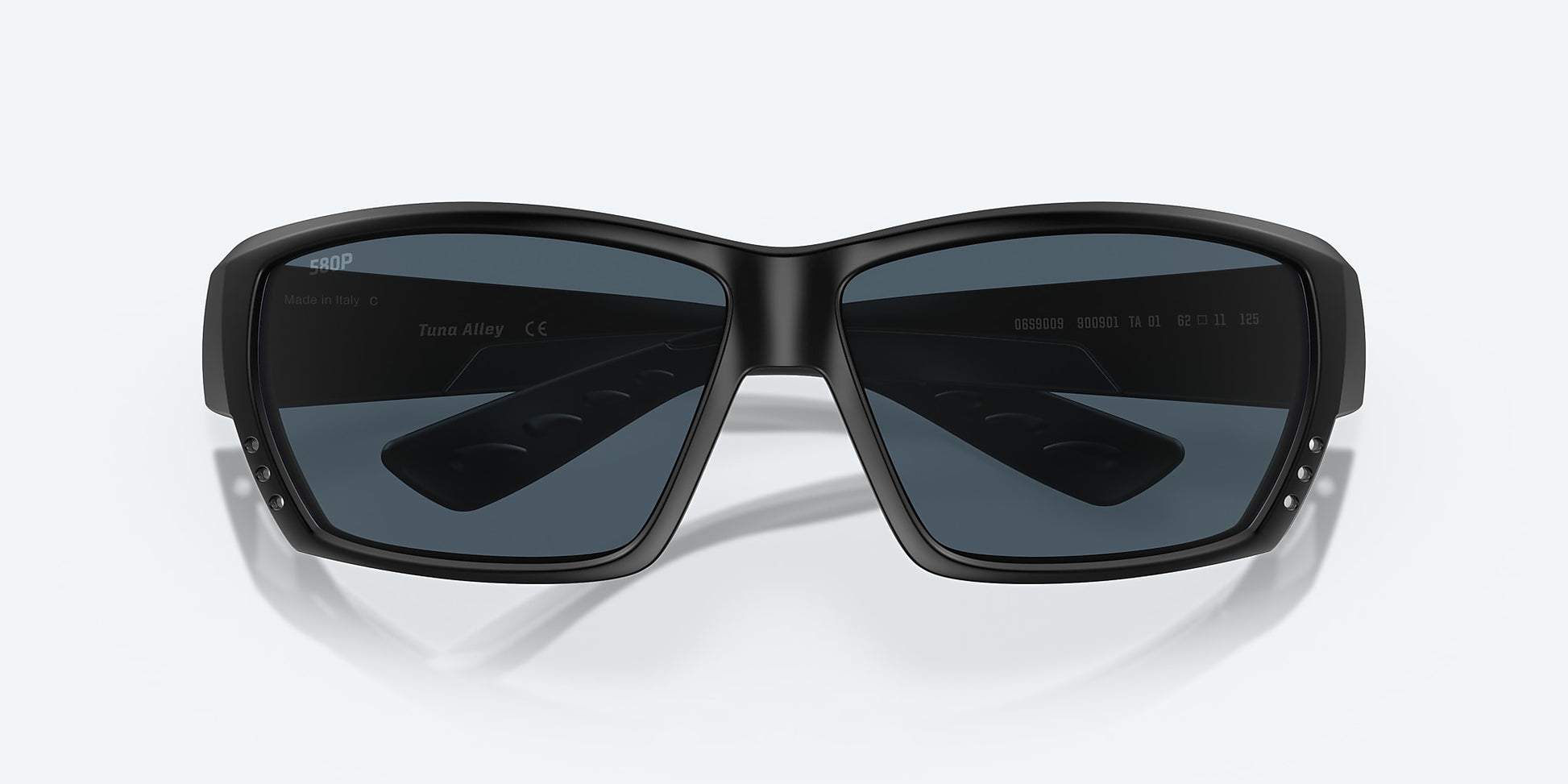 [Gray Polarized Polycarbonate Lenses, Blackout Frame]