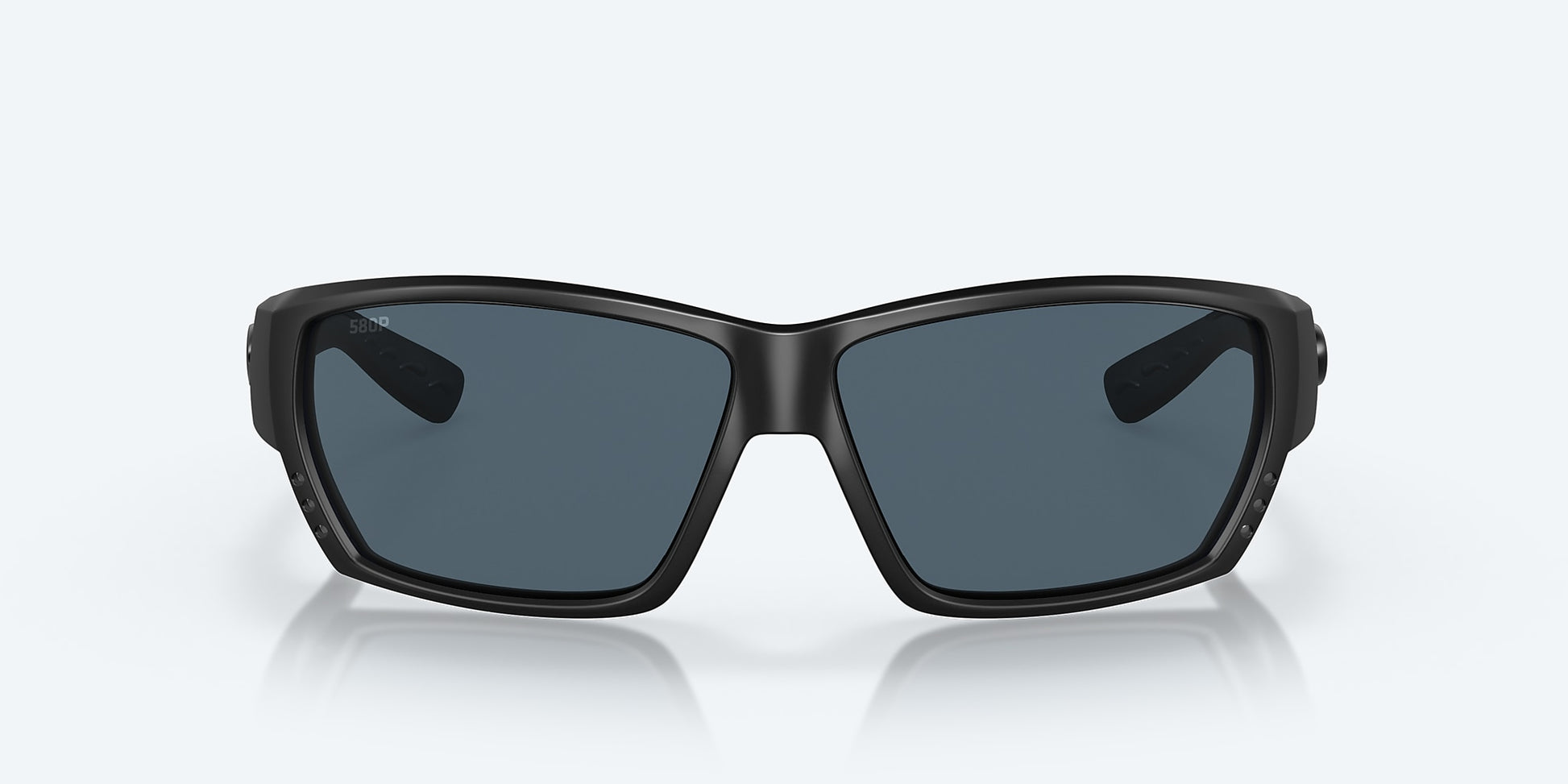 [Gray Polarized Polycarbonate Lenses, Blackout Frame]
