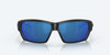 [Blue Mirror Polarized Polycarbonate Lenses, Blackout Frame]