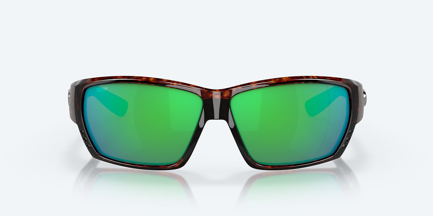 [Green Mirror Polarized Polycarbonate Lenses, Tortoise Frame]