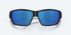 [Blue Mirror Polarized Polycarbonate Lenses, Matte Black Frame]