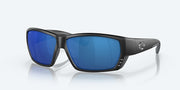 Blue Mirror Polarized Polycarbonate Lenses, Matte Black Frame