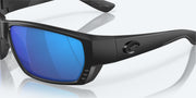 Blue Mirror Polarized Glass Lenses, Blackout Frame