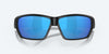 [Blue Mirror Polarized Glass Lenses, Blackout Frame]