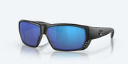 Blue Mirror Polarized Glass Lenses, Blackout Frame