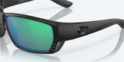 Green Mirror Polarized Glass Lenses, Blackout Frame