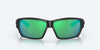 [Green Mirror Polarized Glass Lenses, Blackout Frame]