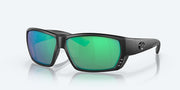 Green Mirror Polarized Glass Lenses, Blackout Frame