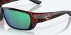 [Green Mirror Polarized Glass Lenses, Tortoise Frame]